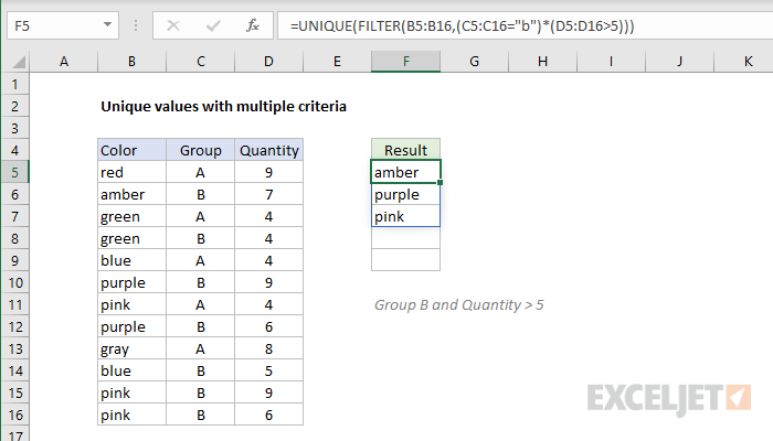 unique-values-with-multiple-criteria-excel-formula-exceljet